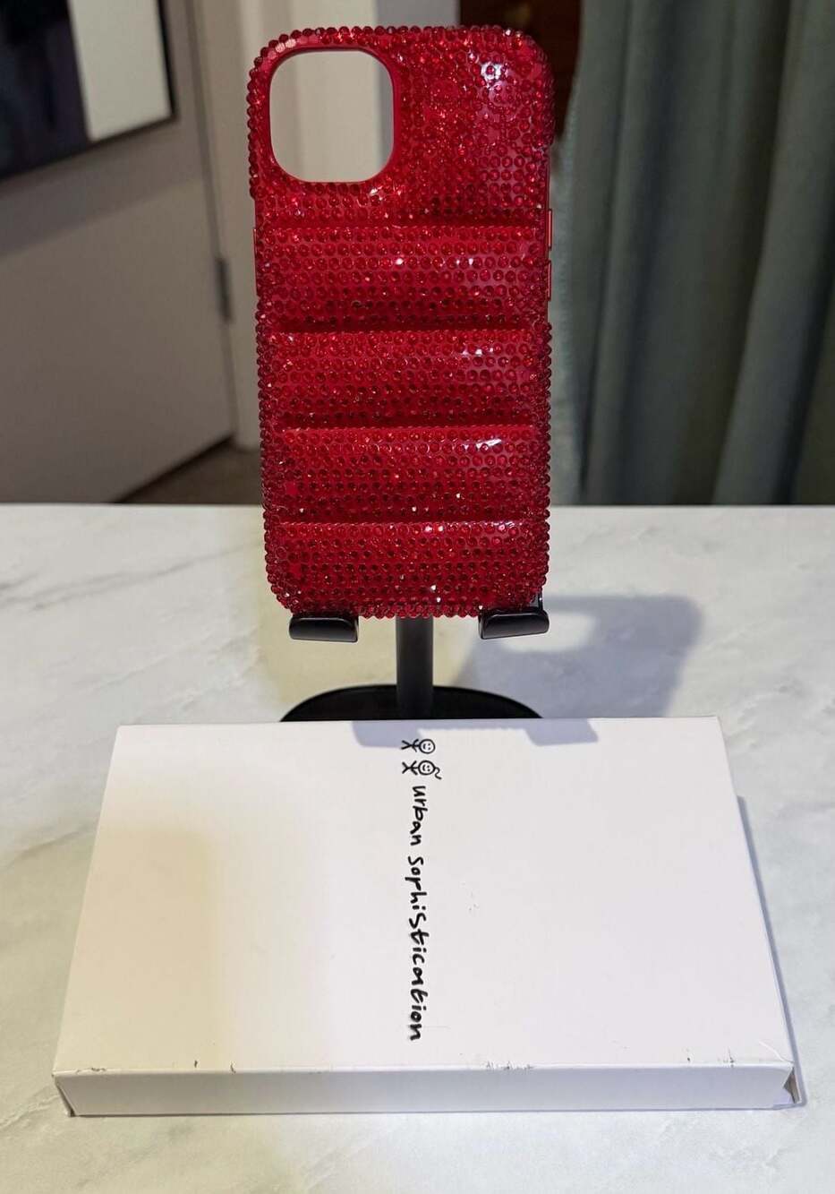 Urban Sophistication The Puffer Case – Rhinestones in Dorothy for iPhone 13